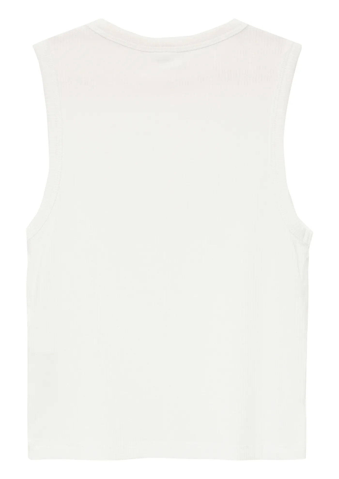 Verkürztes Slim-Fit-Top mit Rippstruktur