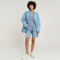 Viktoria Bermuda Short Raw Edge