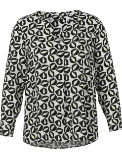 Viskose Schlupfbluse mit Allover-Print