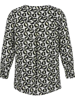 Viskose Schlupfbluse mit Allover-Print