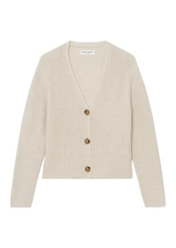 V-Neck-Cardigan relaxed cropped