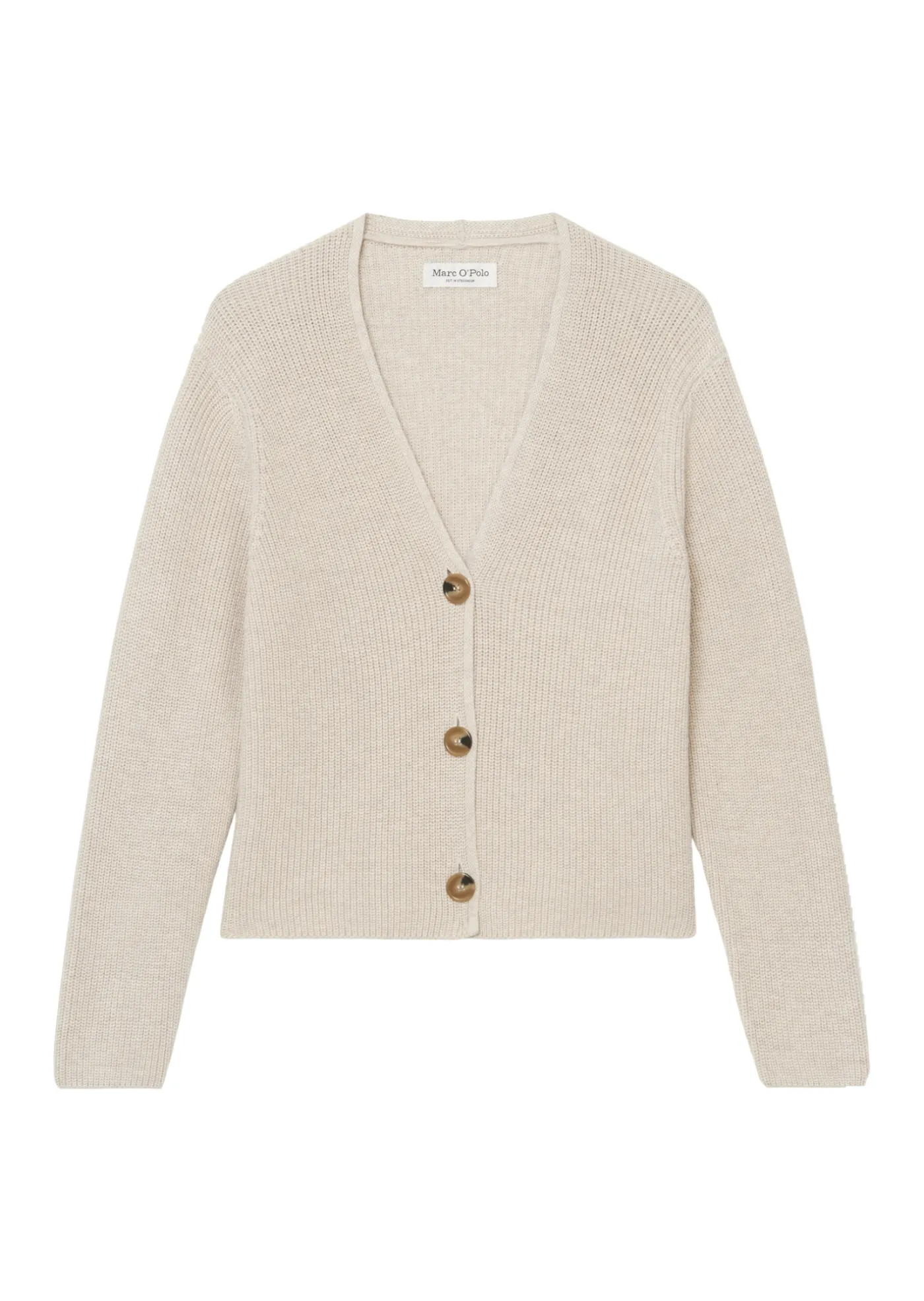 V-Neck-Cardigan relaxed cropped