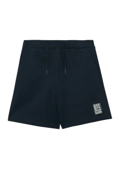 Weite Jersey-Bermuda mit verstellbarem Bund