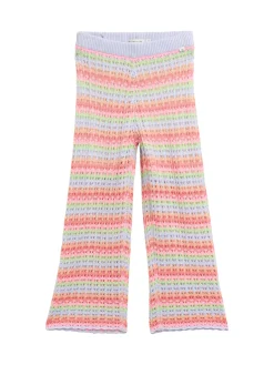 Wide Leg Hose mit Lochmuster
