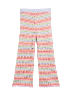 Wide Leg Hose mit Lochmuster
