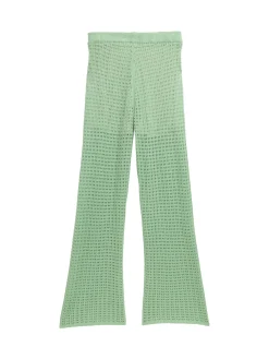 Wide Leg Strickhose