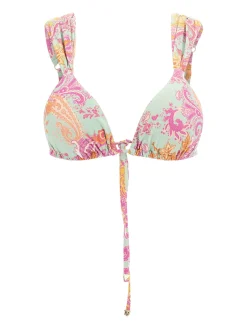 Wide Straps Triangle Bikini Top